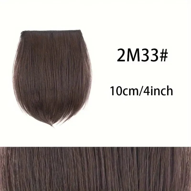 Clip sintetica senza cuciture con frangia Estensione dei capelli con clip BB sicure Fodera spessa dei capelli Copertura laterale superiore Posticci per le donne — image 18