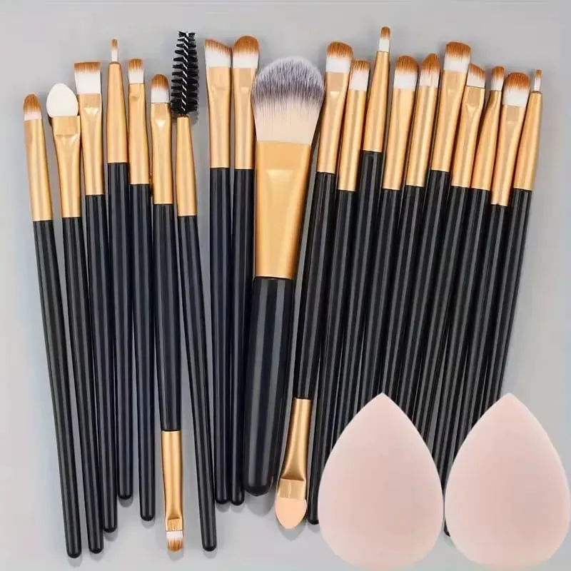 20Pcs Makeup Brushes Set Eyeliner Brush Blending Brush Makeup Brush for Cheeks Eye Cosmetic Foundation Brush with Makeup Sponge — image 16