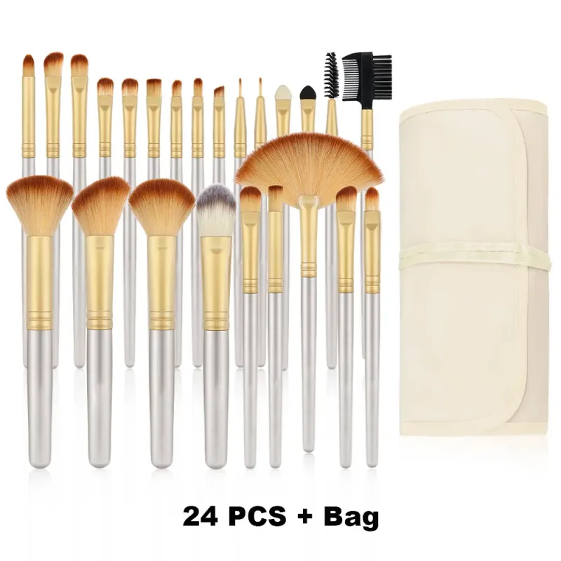 18/32 stk Makeup Brushes Professionel blød blød kosmetik Foundation Powder Øjenskygge Kabuki Blending Blush Makeup Brush Tool — image 26