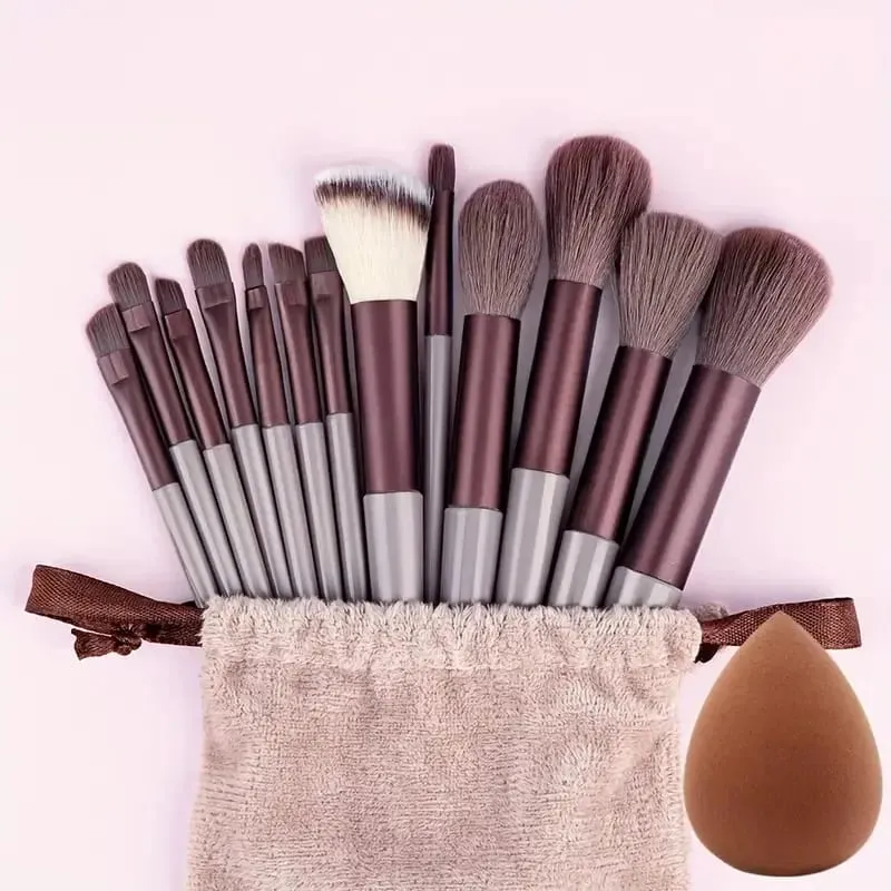 13 stk Makeup Børste Sæt Blød Fluffy Kosmetisk Foundation Powder Øjenskygge Kabuki Blending Make Up Brush Beauty Tool Makeup