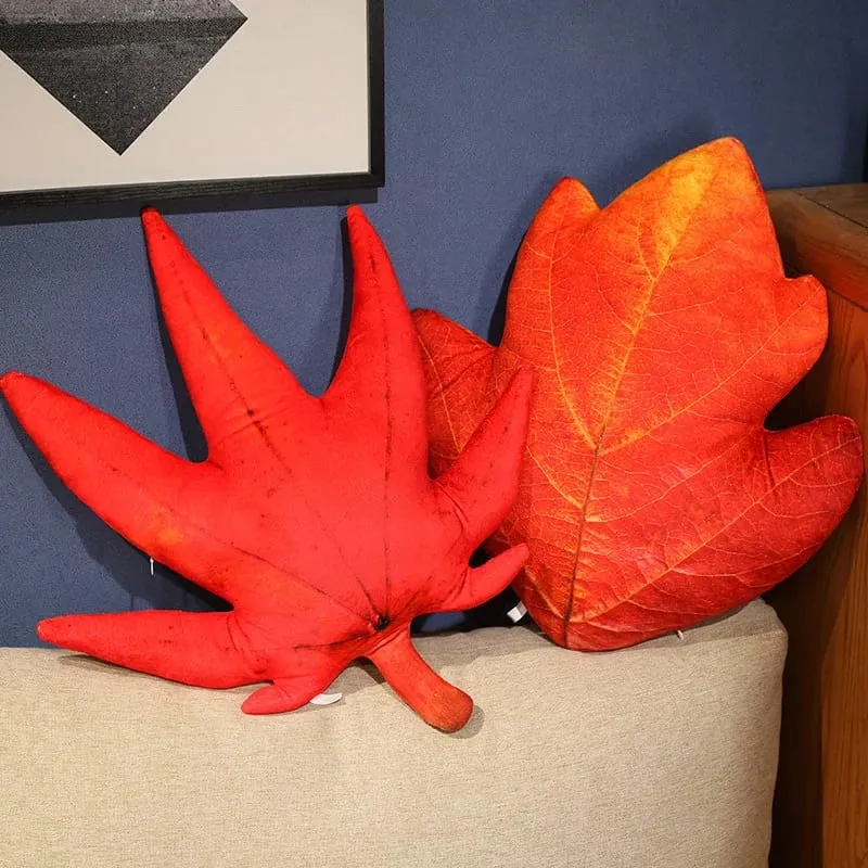 Almohada de hoja suculenta en forma de hoja, almohada para sofá interior, sala de estar, decoración del hogar, amantes de las plantas, amantes del jardín — image 8