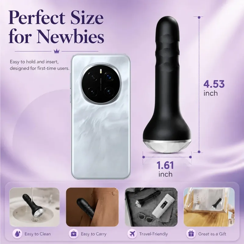 Penggetar Peluru Dubur Berputar Dildo Palam Punggung Perangsang Faraj Melancap Bergetar Vassager Mainan Seks Erotik untuk Permainan Dewasa — image 6