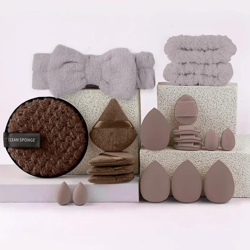 Set Berus Solekan Luxe Set Kosmetik Berbulu Lembut Serbuk Pemerah Mata Pembayang Mata Kabuki Blending Berus Mekap Alat Kecantikan — image 3