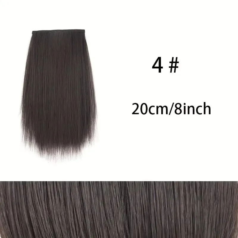 Clip sintetica senza cuciture con frangia Estensione dei capelli con clip BB sicure Fodera spessa dei capelli Copertura laterale superiore Posticci per le donne