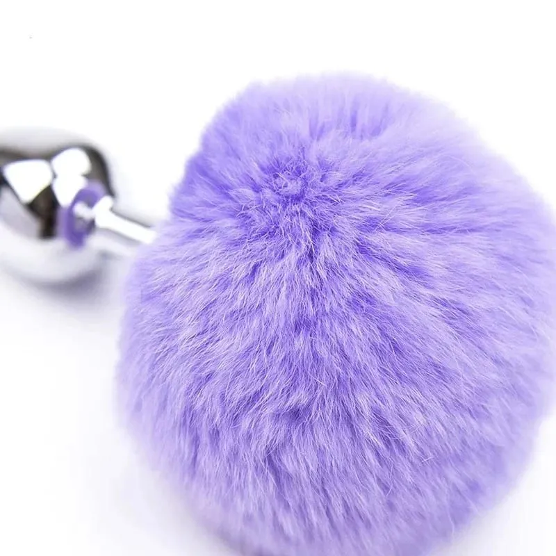 Metalowy pluszowy ogon królika korek analny masażer prostaty Butt Plug ucho królika BDSM Cosplay erotyczne zabawki erotyczne dla kobiet dorośli gra erotyczna — image 6