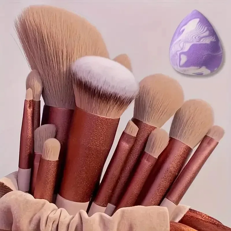 Juego de brochas de maquillaje Premium, 8-13 Uds., para base cosmética, colorete en polvo, sombra de ojos, brocha de maquillaje para mezclar Kabuki, herramienta de belleza — image 1
