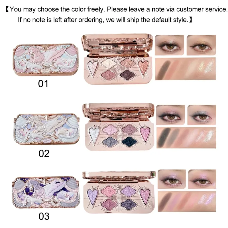 Flower Knows Knight Einhorn-Make-up-Set, Lidschatten, Rouge, Lippenstift mit Tragetasche, süßes Kawaii-Beauty-Geschenkset, limitierte Auflage — image 2