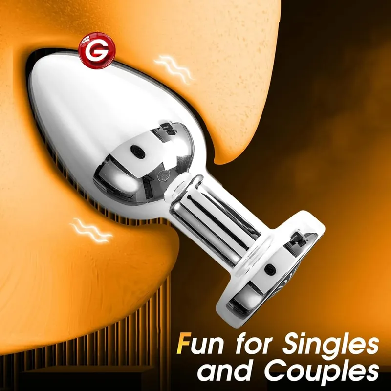 Vibrierender Analvibrator Fernbedienung Metall Butt Plug Sexspielzeug für Frauen Paar Vagina Dildo Masturbator Männer Prostata-Massagegerät — image 3