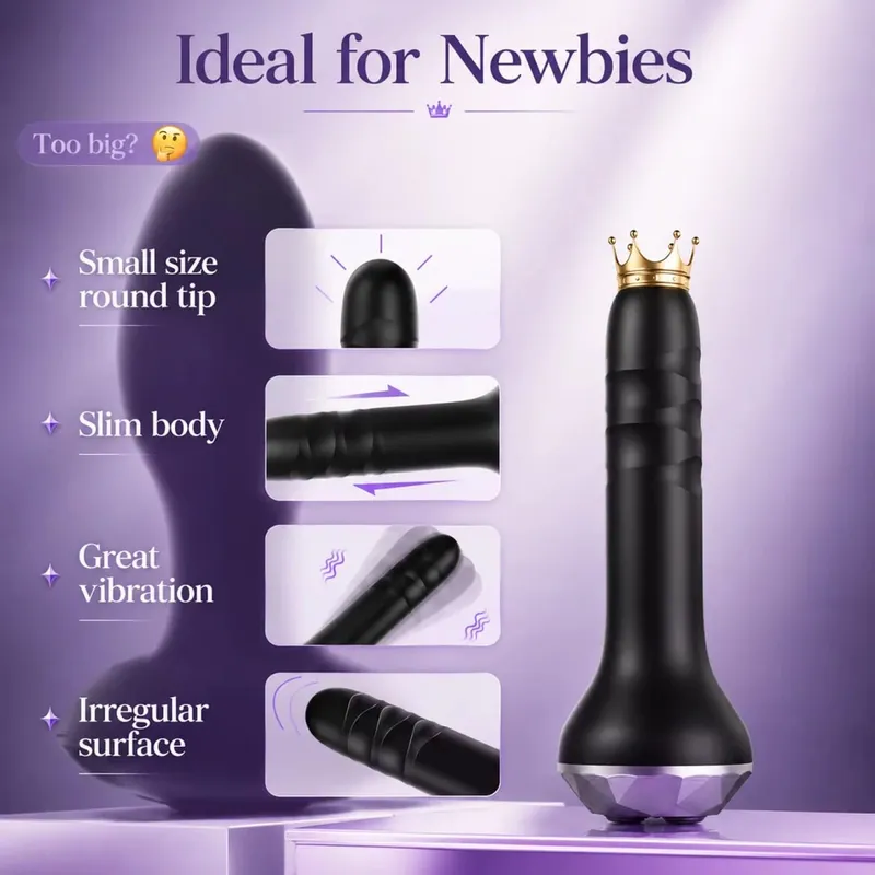 Penggetar Peluru Dubur Berputar Dildo Palam Punggung Perangsang Faraj Melancap Bergetar Vassager Mainan Seks Erotik untuk Permainan Dewasa — image 3