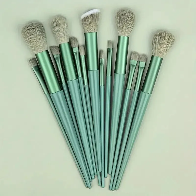 13 stk Makeup Børste Sæt Blød Fluffy Kosmetisk Foundation Powder Øjenskygge Kabuki Blending Make Up Brush Beauty Tool Makeup — image 10