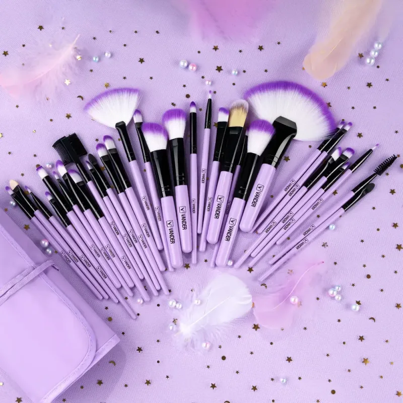18/32 stk Makeup Brushes Professionel blød blød kosmetik Foundation Powder Øjenskygge Kabuki Blending Blush Makeup Brush Tool — image 5