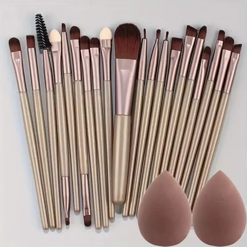 20Pcs Makeup Brushes Set Eyeliner Brush Blending Brush Makeup Brush for Cheeks Eye Cosmetic Foundation Brush with Makeup Sponge — image 13