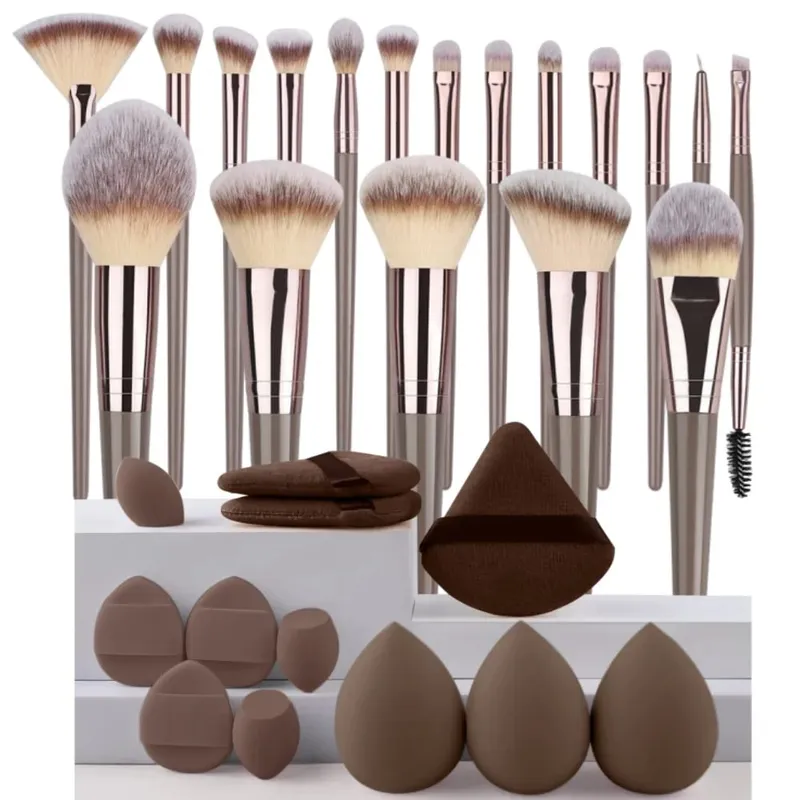 3-20Pcs Premium Makeup Brushes Set Soft Fluffy Beauty Cosmetic Foundation Makeup Brush Eyeshadow Blush Kabuki Make Up Tools — image 23