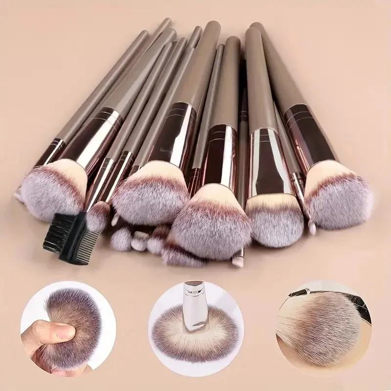 3-20Pcs Premium Makeup Brushes Set Soft Fluffy Beauty Cosmetic Foundation Makeup Brush Eyeshadow Blush Kabuki Make Up Tools — image 2