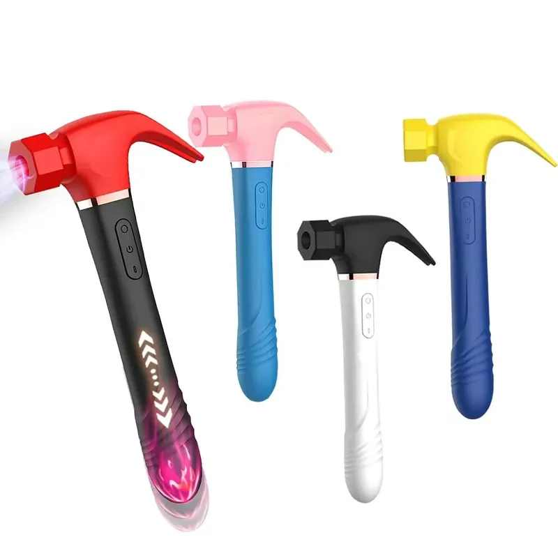 Marteau vibrateur multifonctionnel, Machine sexuelle, Stimulation du point G, gode télescopique, Massage Vaginal, succion, masturbateur féminin — image 1