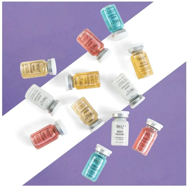 เกาหลี Dr.ปากกา Starter Kit Foundation ปลาแซลมอน DNA Peptide Stem Cell Serum Essence ชุ่มชื่น Face Skin Care 8mlX12 ขวด — image 2