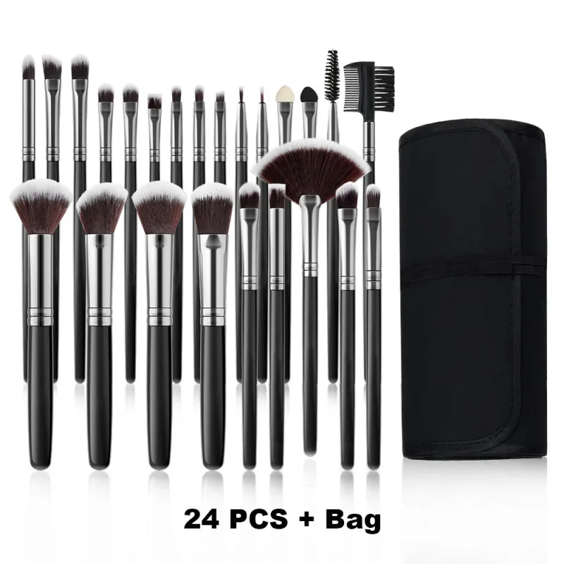 18/32 stk Makeup Brushes Professionel blød blød kosmetik Foundation Powder Øjenskygge Kabuki Blending Blush Makeup Brush Tool — image 19