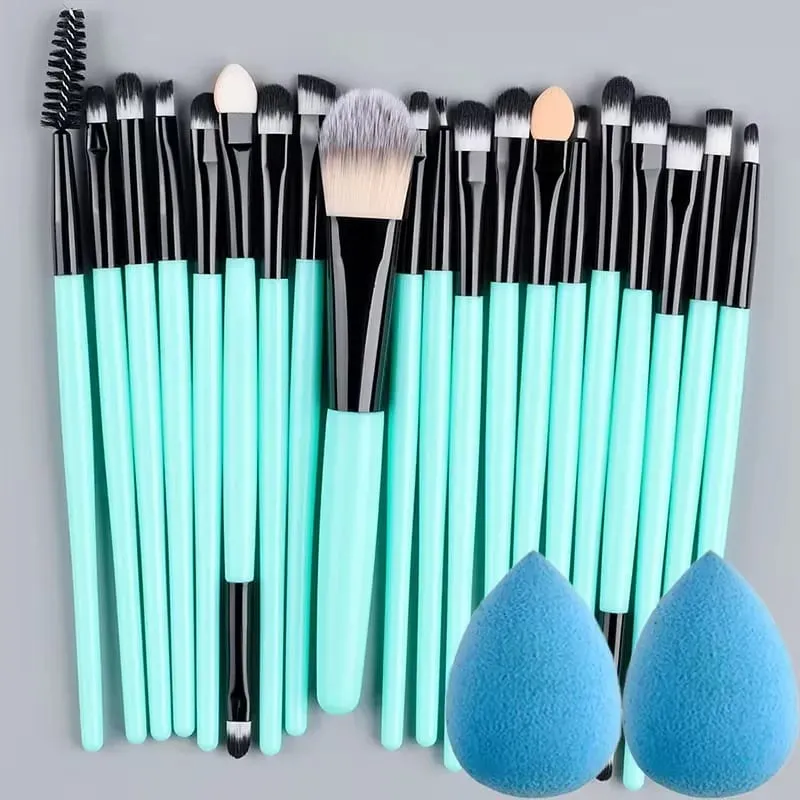 20Pcs Makeup Brushes Set Eyeliner Brush Blending Brush Makeup Brush for Cheeks Eye Cosmetic Foundation Brush with Makeup Sponge — image 11