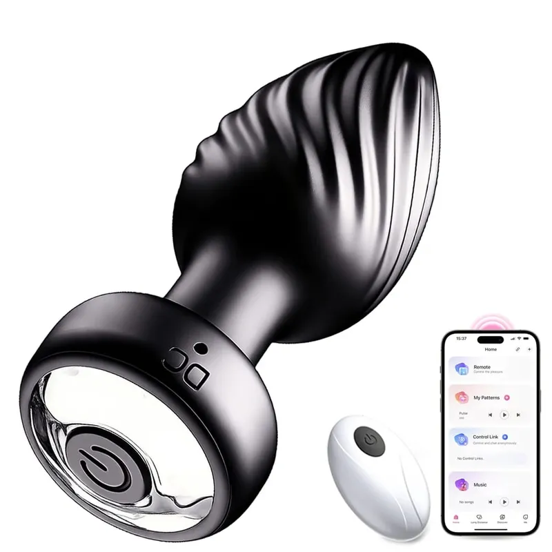 무선 블루투스 아날 플러그 바이브레이터 여성 질 자극기 APP 원격 제어 엉덩이 플러그 마사지 남성 여성을위한 성인 섹스 토이 — image 1