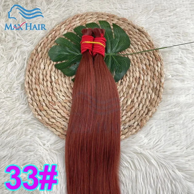 Human Hair Bulk No Weft 100% Bundles 613 Straight Highlight Original Bulk Extensions Russian Natural Unprocessed Blonde Hair — image 20