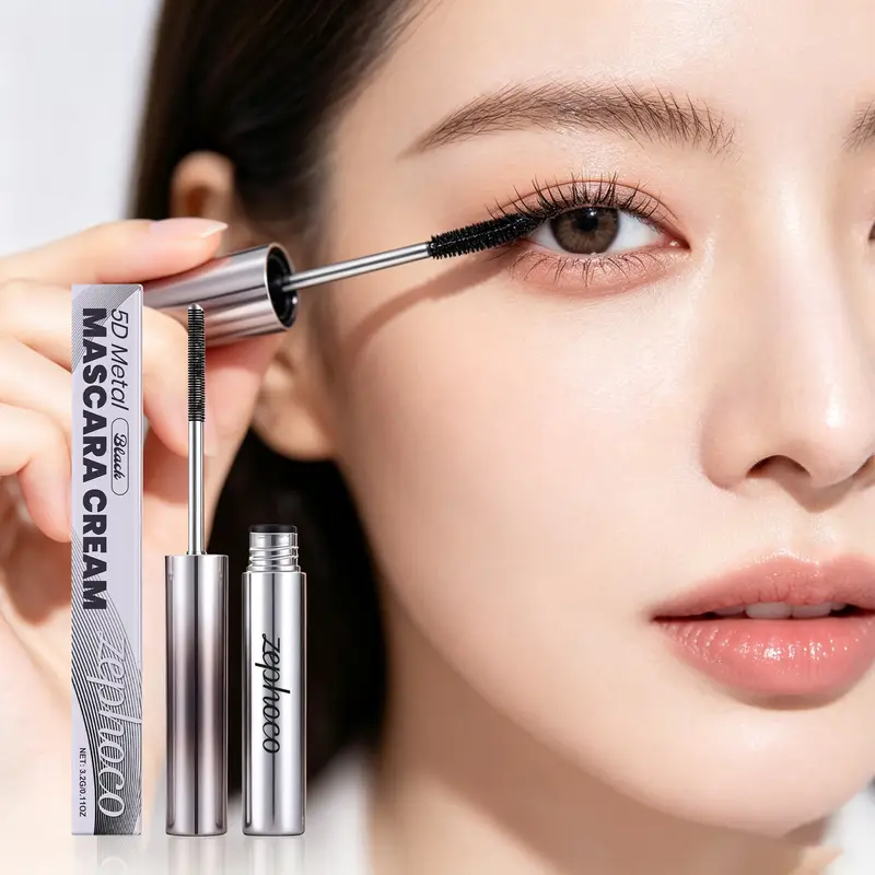 3.2G 블랙 마스카라 크림 라이트 스무스 포뮬러 얼룩 방지 땀 방지 컬링 오래 지속되는 내추럴 홀드 마스카라 크림 뷰티 아이 메이크업 — image 1