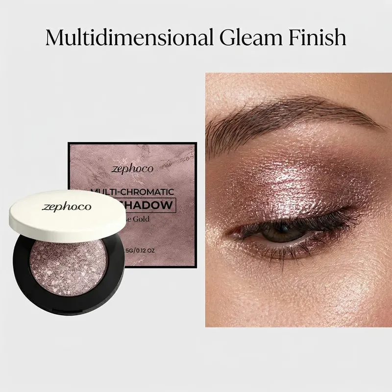 Sombra de ojos multicromática, paleta de oro rosa, base en barra, Kit de Maquillaje facial pigmentado, juego de cosméticos impermeables para citas diarias — image 2