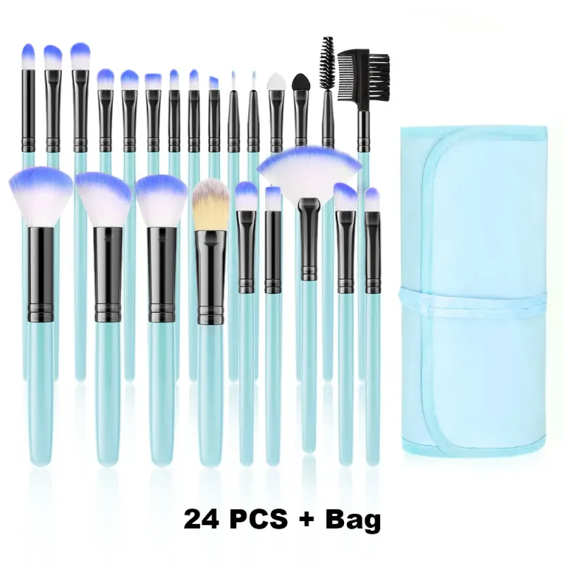 18/32 stk Makeup Brushes Professionel blød blød kosmetik Foundation Powder Øjenskygge Kabuki Blending Blush Makeup Brush Tool — image 15