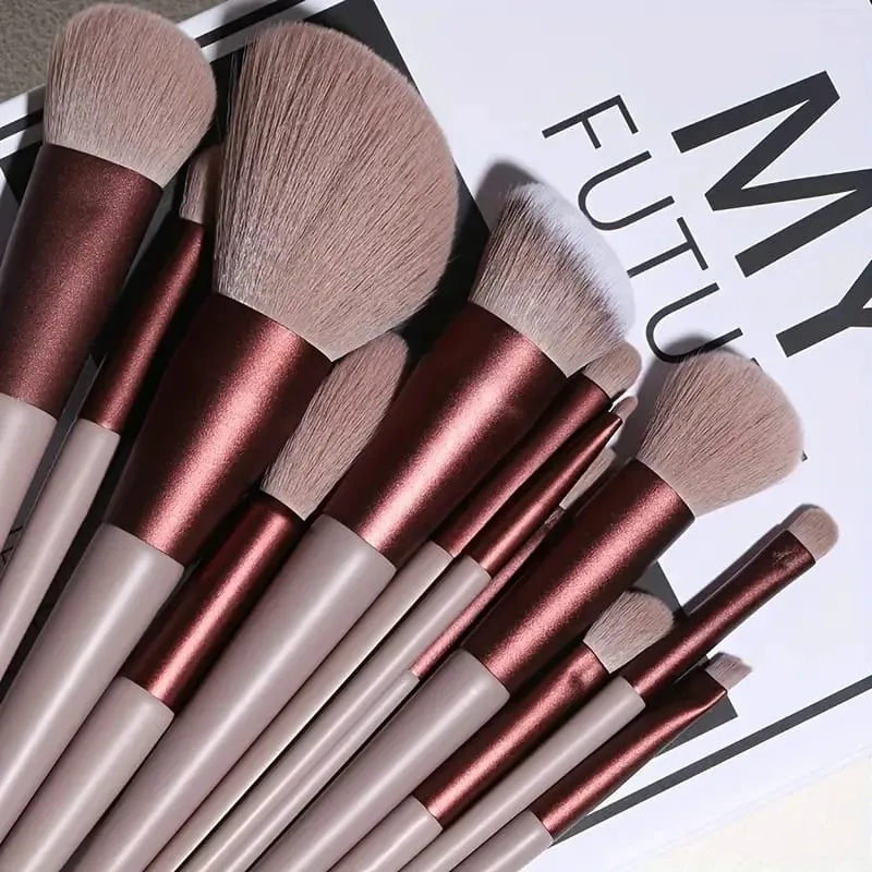 Juego de brochas de maquillaje Premium, 8-13 Uds., para base cosmética, colorete en polvo, sombra de ojos, brocha de maquillaje para mezclar Kabuki, herramienta de belleza — image 3
