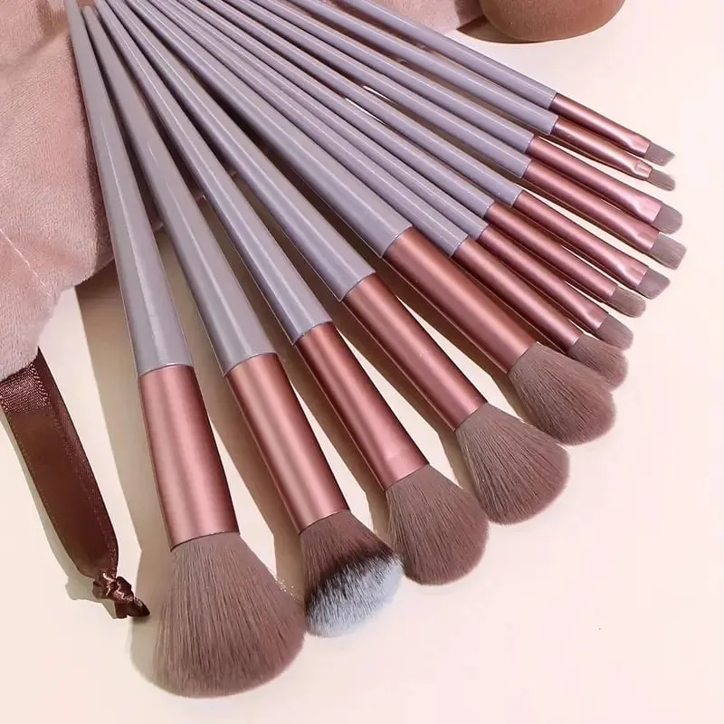 13 stk Makeup Børste Sæt Blød Fluffy Kosmetisk Foundation Powder Øjenskygge Kabuki Blending Make Up Brush Beauty Tool Makeup — image 3