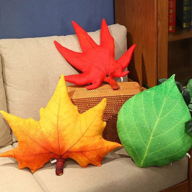 Almohada de hoja suculenta en forma de hoja, almohada para sofá interior, sala de estar, decoración del hogar, amantes de las plantas, amantes del jardín — image 6