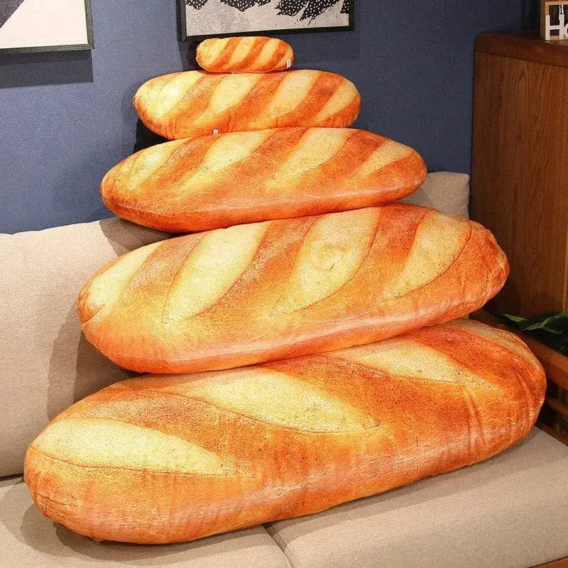 Simulazione 3D Pane Peluche Cuscino Morbido Burro Pane Tostato Cuscino Alimentare Cuscino Lombare Cuscino Farcito per La Decorazione Domestica — image 2