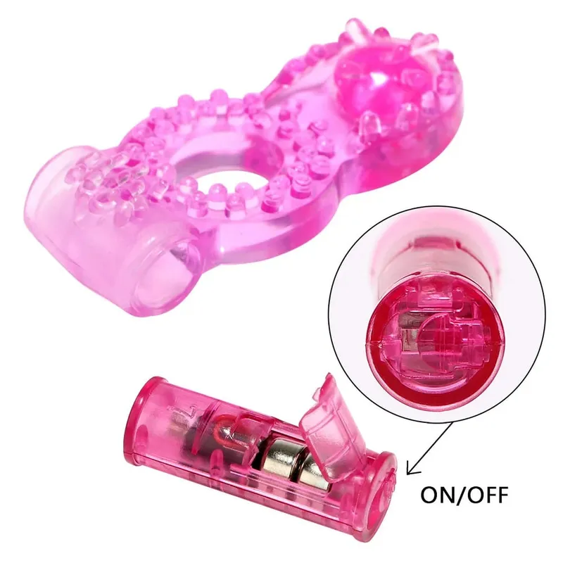 Vibrerende Penis Ring Klitoris Stimulator Pik Forsinket Ejakulation Mand Sexlegetøj Til Par Vagina Orgasme Dual Pleasure Vibrator — image 2