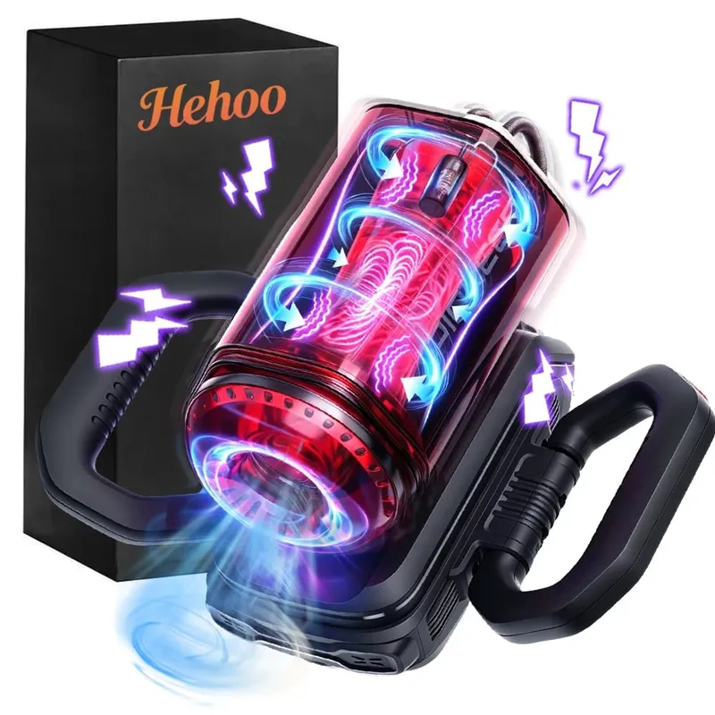 Masturbateur masculin automatique amélioré 7 Modes d'aspiration Vibration poussée poignée Portable poche chatte Stroker pipe jouets sexuels