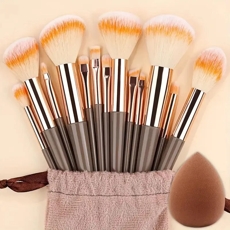 Juego de brochas de maquillaje Premium, 8-13 Uds., para base cosmética, colorete en polvo, sombra de ojos, brocha de maquillaje para mezclar Kabuki, herramienta de belleza — image 16