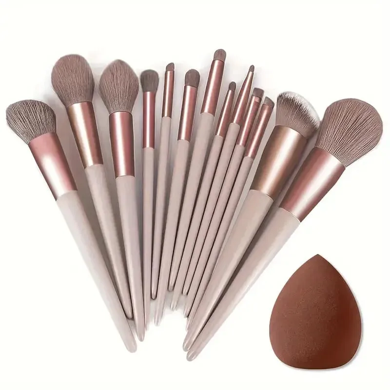 13 stk Makeup Børste Sæt Blød Fluffy Kosmetisk Foundation Powder Øjenskygge Kabuki Blending Make Up Brush Beauty Tool Makeup — image 1