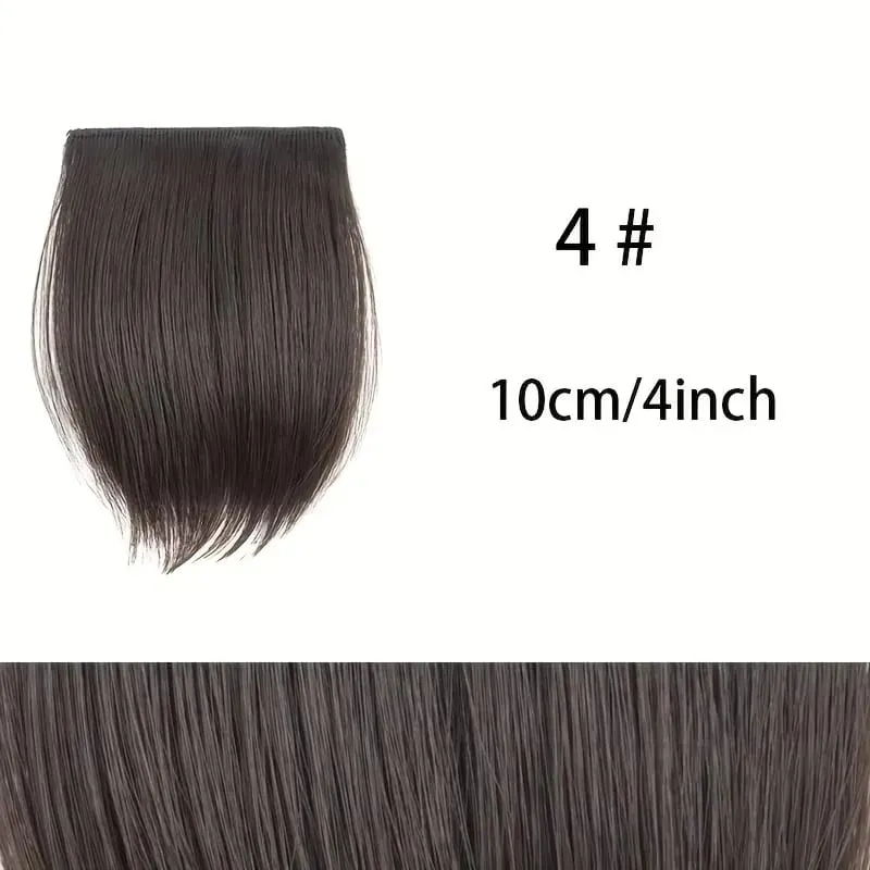 Clip sintetica senza cuciture con frangia Estensione dei capelli con clip BB sicure Fodera spessa dei capelli Copertura laterale superiore Posticci per le donne — image 16