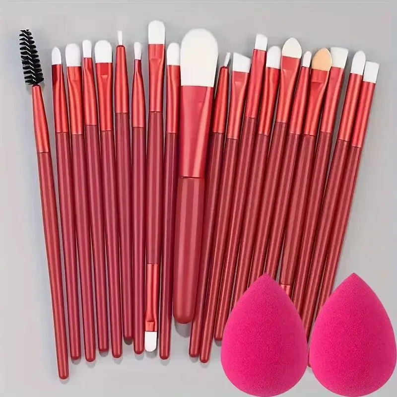 20Pcs Makeup Brushes Set Eyeliner Brush Blending Brush Makeup Brush for Cheeks Eye Cosmetic Foundation Brush with Makeup Sponge — image 17