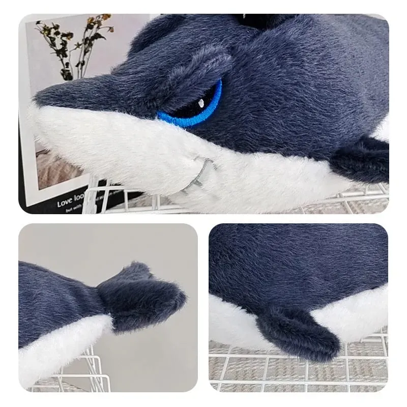 Pirate Great White Shark Plush Doll Hiasan Sofa Bilik Tidur Bantal Shark Mainan Mewah Hadiah Krismas Hari Lahir Kanak-kanak — image 4