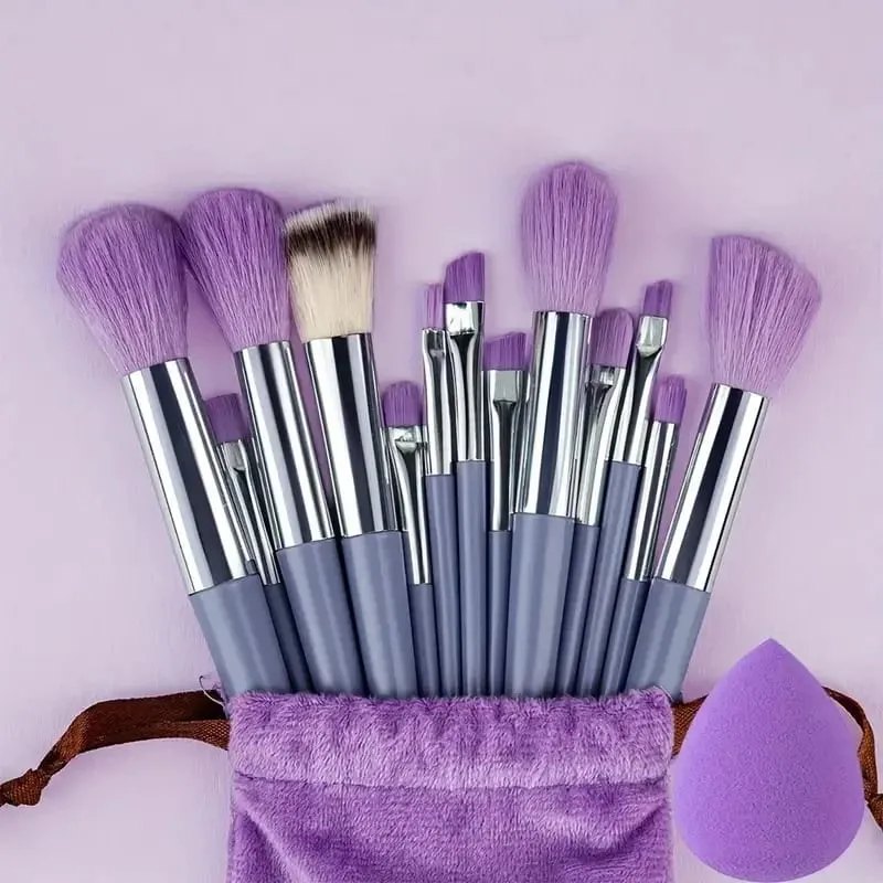13 stk Makeup Børste Sæt Blød Fluffy Kosmetisk Foundation Powder Øjenskygge Kabuki Blending Make Up Brush Beauty Tool Makeup — image 8