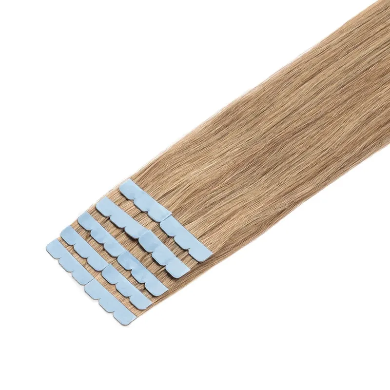 Mini-Tape-in-Haarverlängerungen, Echthaar, 3 x 0,8 cm, winzige Schnittstelle, Tape-Ins, 360°-Bewegung, für mehr seitliches Haarvolumen, nur 10 Stück — image 11