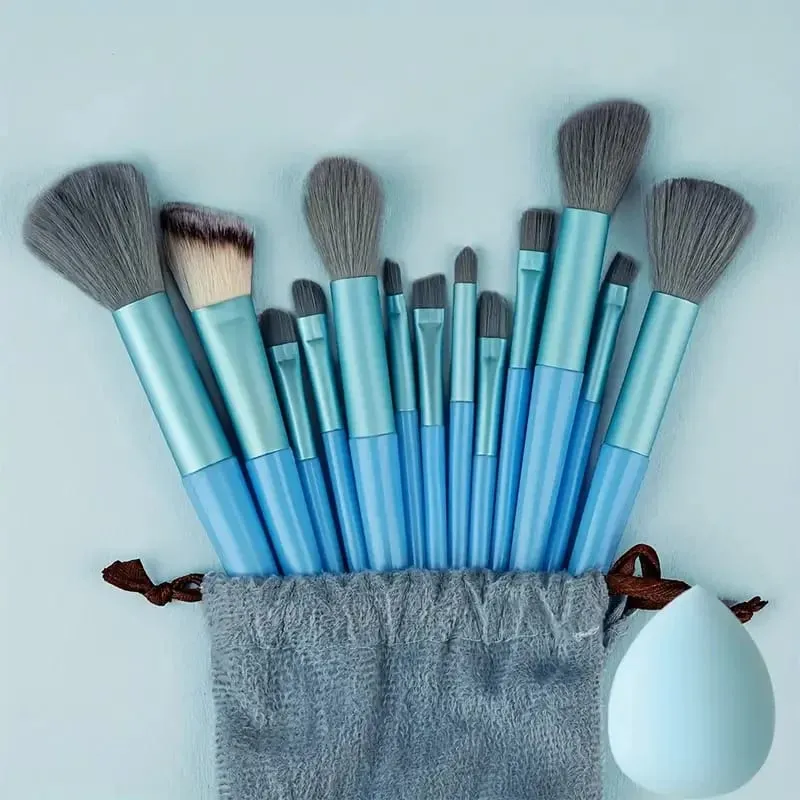 13 stk Makeup Børste Sæt Blød Fluffy Kosmetisk Foundation Powder Øjenskygge Kabuki Blending Make Up Brush Beauty Tool Makeup — image 16