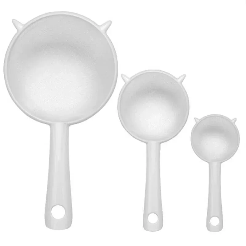 Køkken Håndholdt Plast Si Te Si Mel Sifter Filter Genanvendeligt Håndholdt Filter Køkkentilbehør — image 9