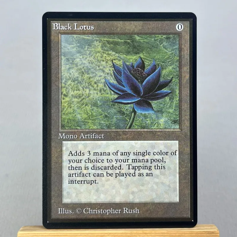TCG Proxy Cards Deck Borad Games โฮโลแกรมเดี่ยว Black Lotus Power9 Dual Lands The One Ring