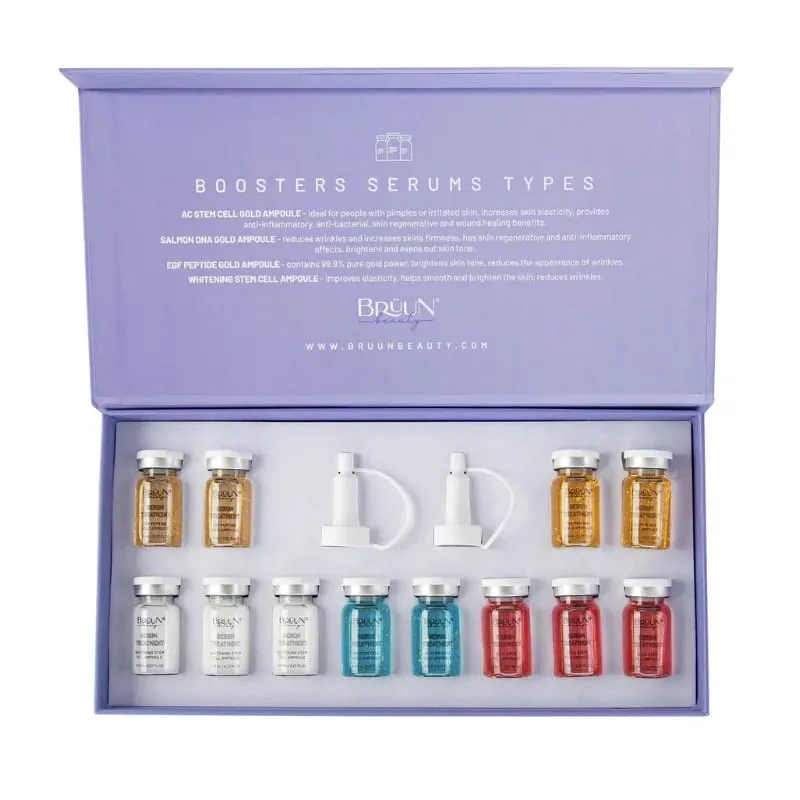 Sérum ADN de saumon Dr.Pen Kit de démarrage fond de teint Peptide AQUA sérum de cellules souches Essence hydratant soins de la peau du visage 4 flacons/12 flacons — image 10