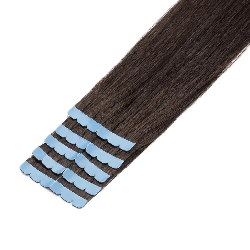 Mini-Tape-in-Haarverlängerungen, Echthaar, 3 x 0,8 cm, winzige Schnittstelle, Tape-Ins, 360°-Bewegung, für mehr seitliches Haarvolumen, nur 10 Stück — image 9