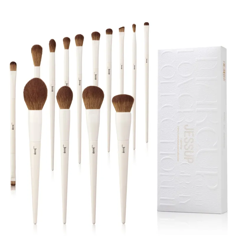 Jessup Makeup Børster Sæt 10-14 stk Make Up Brush Contour Foundation Powder Eyeshadow Highlight Blending Concealer Liner T336 — image 12