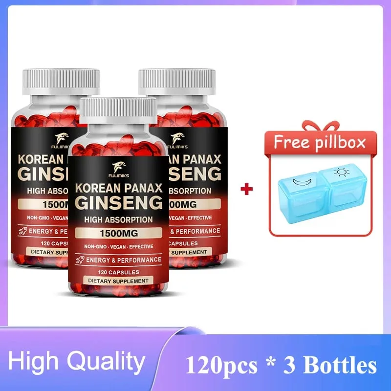Panax Ginseng 15 000 mg - อาหารเสริมโสมแดงเกาหลีสำหรับผู้ชาย - ความแข็งแกร่งเป็นพิเศษ - เน้นพลังงาน ผลผลิตและประสิทธิภาพ — image 9