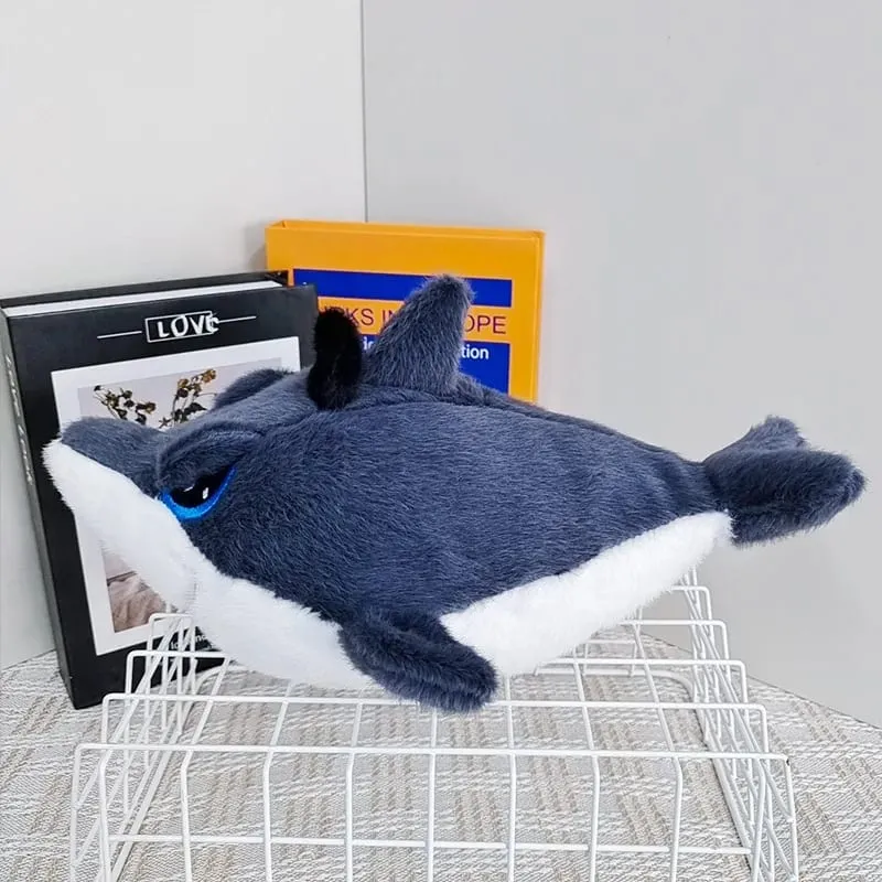 Pirate Great White Shark Plush Doll Hiasan Sofa Bilik Tidur Bantal Shark Mainan Mewah Hadiah Krismas Hari Lahir Kanak-kanak — image 2