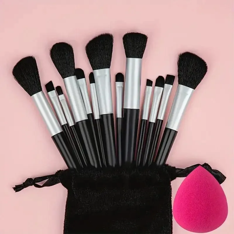 13 stk Makeup Børste Sæt Blød Fluffy Kosmetisk Foundation Powder Øjenskygge Kabuki Blending Make Up Brush Beauty Tool Makeup — image 14