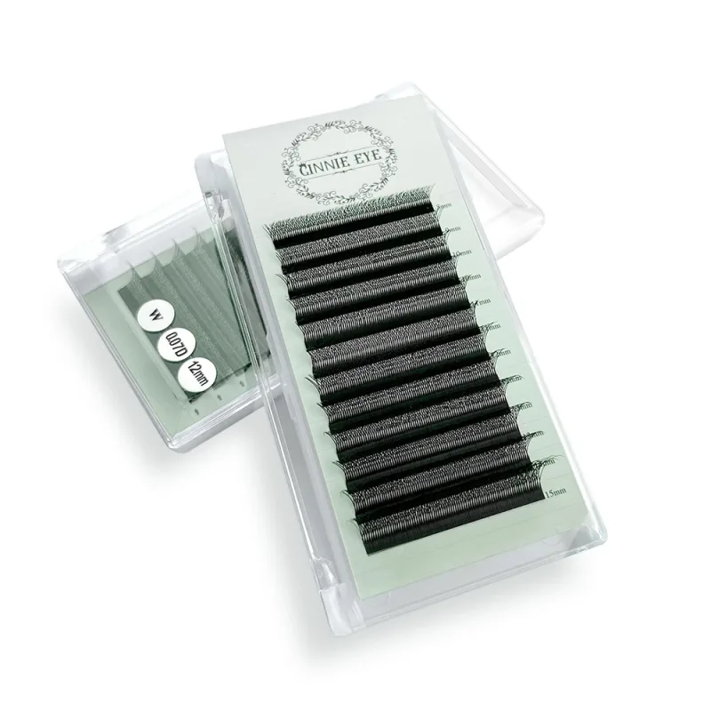 Cilios 3D W Lash Extension Supplies 4D W Y Shape Lash Clusters Premade Volume Fans Natural Mink Individual Bundles Curl C/D — image 5